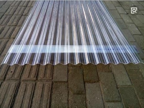 Painel de luz solar transparente galpão de ondas de estufa folha de policarbonato PC corrugado para telhado largura 930mm