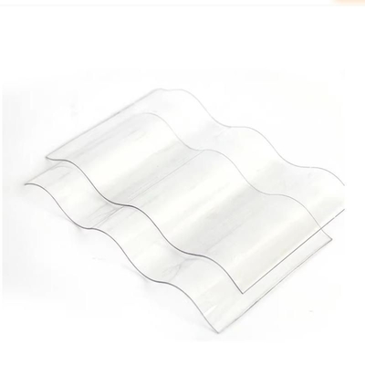 Painel de luz solar transparente galpão de ondas de estufa folha de policarbonato PC corrugado para telhado largura 930mm
