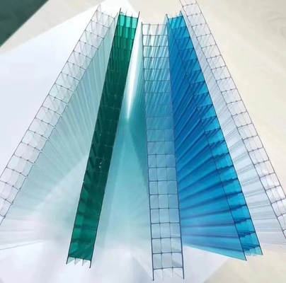 Policarbonato telhado azulejo folhas de sol PC folhas em relevo 2100mm multi-parede multi-camadas Honeycomb X estrutura PC policarbonato