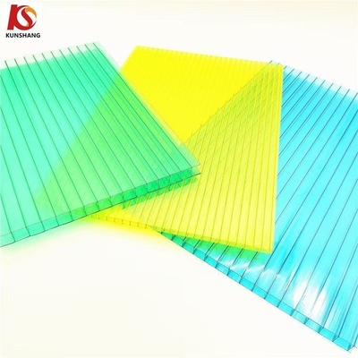 Policarbonato telhado azulejo folhas de sol PC folhas em relevo 2100mm multi-parede multi-camadas Honeycomb X estrutura PC policarbonato