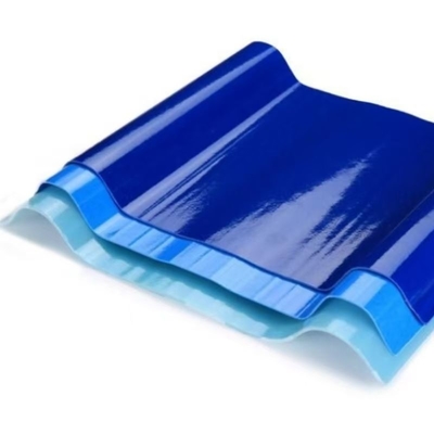 Comprimento personalizável 720-1130 mm Largura Painéis de telhado de fibra de vidro com excelente resistência à corrosão