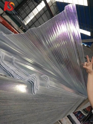 Folha de telhado de fibra de vidro corrugada de GFRP Painel de telhado de FRP 0,8 mm-3 mm Espessura 720-1130 mm Largura para soluções de telhado industrial