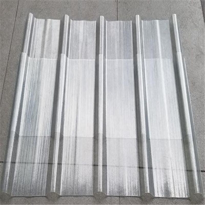 Folha de telhado transparente corrugada de FRP de espessura personalizada 0,8 mm-3,0 mm para solução de telhado