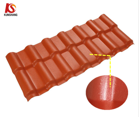 Chapas de telhado de PVC espanhol à prova de fogo chapas de telhado de plástico