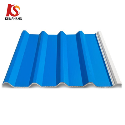 10 mm espessura Isolamento térmico de ondas altas PVC ondulado Folha de telhado oca