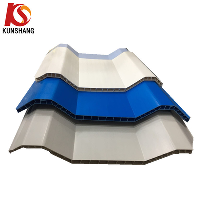 10 mm espessura Isolamento térmico de ondas altas PVC ondulado Folha de telhado oca