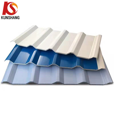 10 mm espessura Isolamento térmico de ondas altas PVC ondulado Folha de telhado oca