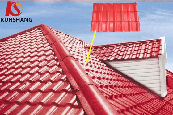 Tejo de azulejos espanhóis de PVC anti-impacto de plástico para casa